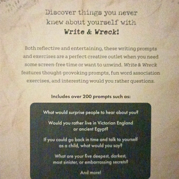 Write & Wreck prompted Journal - Picture 2 of 2